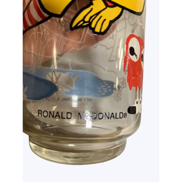 Vintage 1977 McDonalds Collectible Glass Set With Retro Ronald Mcdonald Graphic - Picture 7 of 11